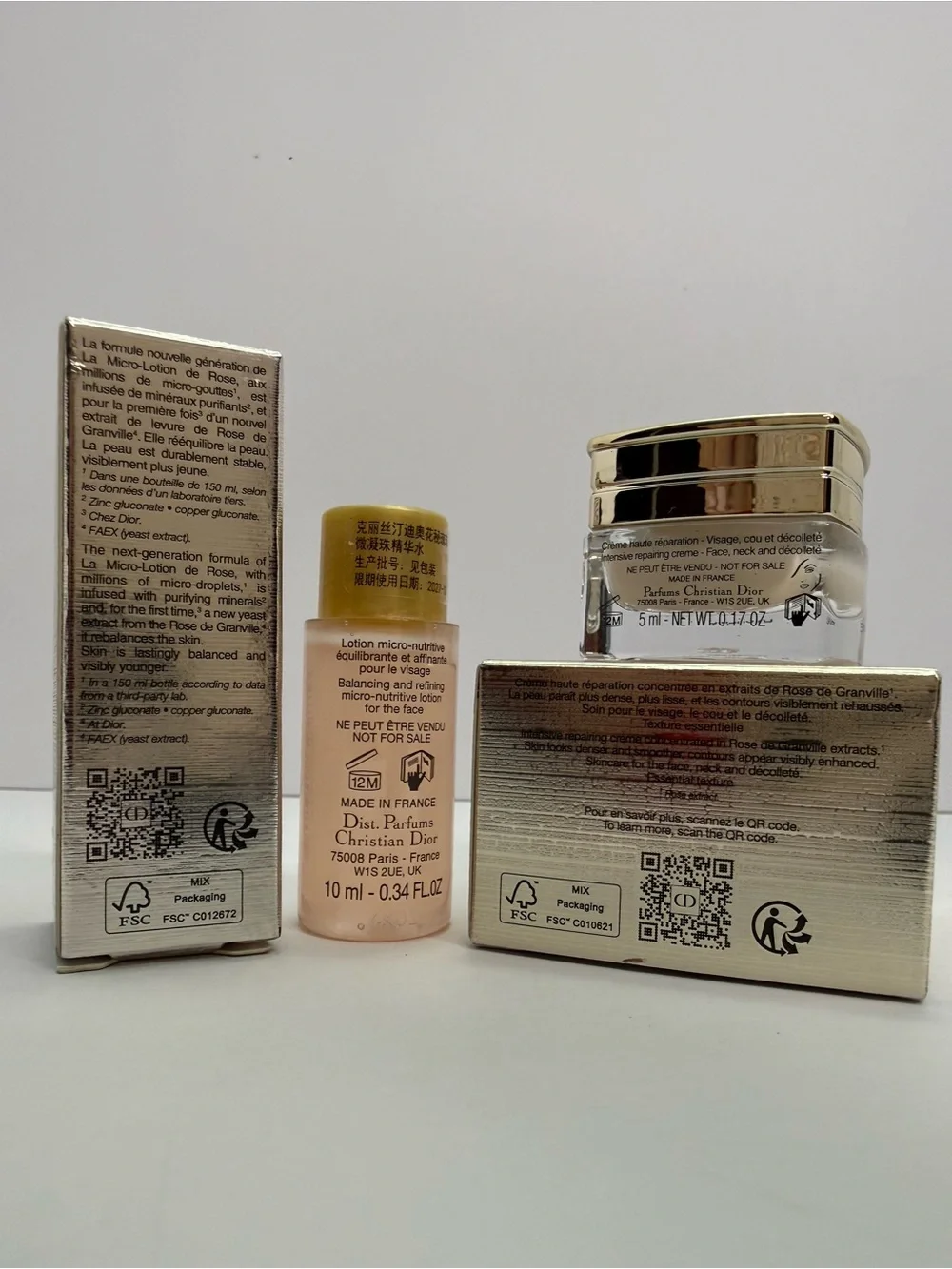 Dior Prestige Skincare Duo in Gold and Cream